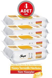 Sleepy Arap Sabunlu 400 Yaprak 4'lü Islak Mendil