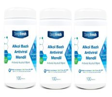 Deep Fresh Antiviral Antibakteriyel 300 Yaprak 3'lü Islak Mendil