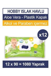Hobby Aloe Vera 1080 Yaprak 12'li Islak Mendil