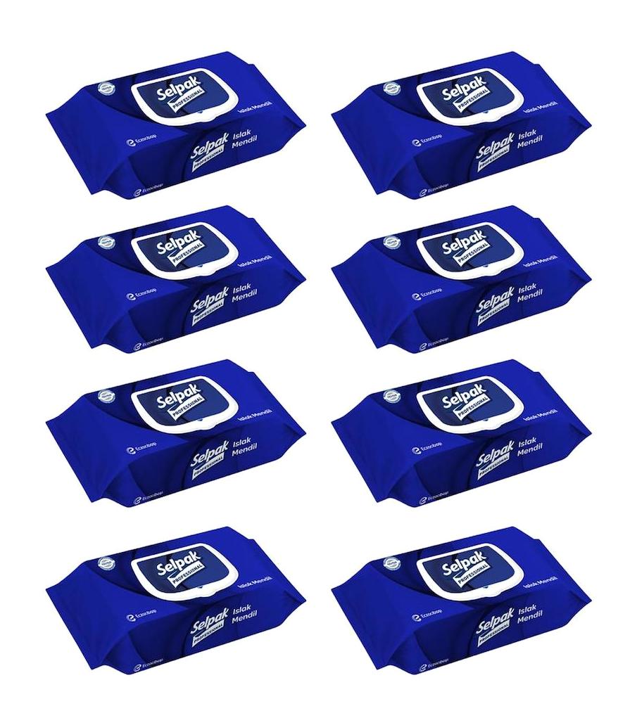 Selpak Professional 480 Yaprak 8'li Islak Mendil