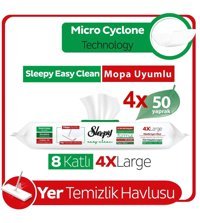 Sleepy Easy Clean 200 Yaprak 4'lü Islak Mendil