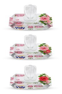 Vidy Rose Gül 2160 Yaprak 24'lü Islak Mendil