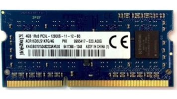Kingston ACR16D3LS1KFG 4 GB DDR3 1x4 1600 MHz Ram