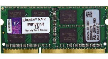 Kingston KVR16S11/8 8 GB DDR3 1x8 1600 MHz Ram