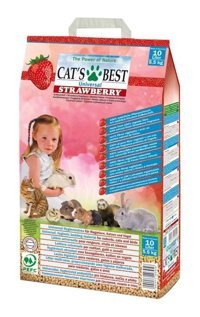 Cats Çilek Kokulu Topaklanan Kalın Taneli Aktif Karbonlu Kedi Kumu 10 lt