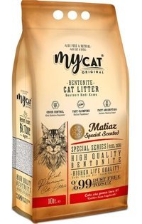 My Cat Matiaz Special Kokulu Topaklanan İnce Taneli Bentonit Kedi Kumu 10 lt