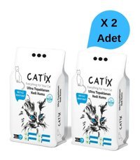 Catix Marsilya Sabun Kokulu Topaklanan İnce Taneli Bentonit Kedi Kumu 2x10 lt