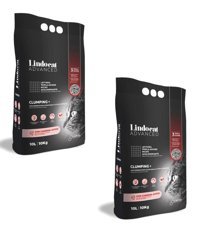 Lindo Cat Topaklanan İnce Taneli Aktif Karbonlu Bentonit Kedi Kumu 2x10 lt