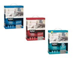 Reflex 3'lü Süper Karışık Paket Topaklanan İnce Taneli Aktif Karbonlu Bentonit Kedi Kumu 3x6 lt