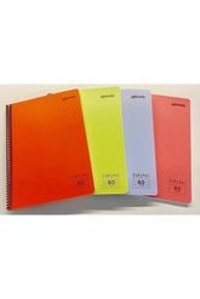 Mynote A4 80 Yaprak Kareli Telli Sert Kapak 1 Adet Okul Defteri Krem