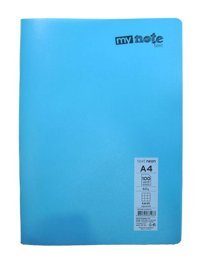 Mynote A4 100 Yaprak Kareli Dikişli Karton Kapak 1 Adet Okul Defteri Mavi