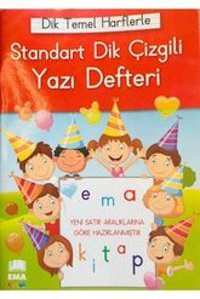 Ema Çocuk A5 24 Yaprak Çizgili Dikişli Karton Kapak 1 Adet Okul Defteri