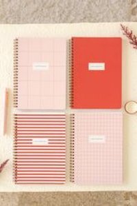 Matt Notebook A5 80 Yaprak Kareli Telli Karton Kapak 1 Adet Okul Defteri