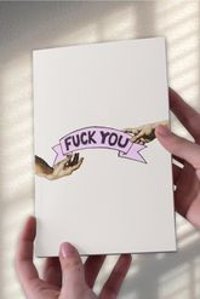 Namgo A5 24 Yaprak Çizgisiz Dikişli Karton Kapak 1 Adet Fuck You Okul Defteri
