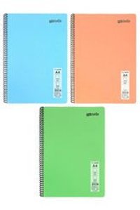 Mynote A4 60 Yaprak Kareli Telli Sert Kapak 3'lü Okul Defteri