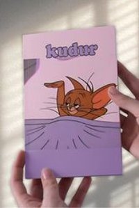 Namgo A5 24 Yaprak Çizgisiz Dikişli Karton Kapak 1 Adet Tom and Jerry Okul Defteri