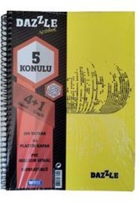 Artlantis A4 150 Yaprak Kareli Telli Yumuşak Kapak 5'li Okul Defteri