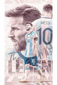 Animeandyourworld A4 60 Yaprak Çizgisiz Telli Sert Kapak 1 Adet Messi Okul Defteri