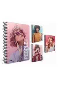Gıpta Pastel Note A7 120 Yaprak Çizgili Telli Karton Kapak 1 Adet Portre Okul Defteri