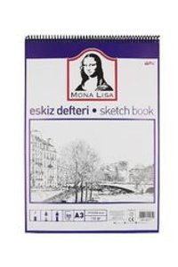 Südor N0113 A4 50 Yaprak Çizgisiz Telli Sert Kapak 1 Adet Mona Lisa Okul Defteri