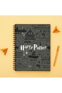 Lucidum A5 100 Yaprak Çizgisiz Telli Karton Kapak 1 Adet Harry Potter Okul Defteri