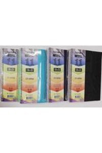 Çınar Dizayn DFN-2770 A4 250 Yaprak Kareli-Çizgili Telli Sert Kapak 1 Adet Okul Defteri