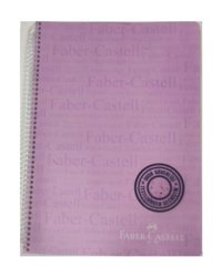 Faber Castell A4 120 Yaprak Kareli Telli Sert Kapak 1 Adet Okul Defteri Lila