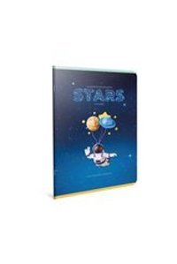 Gıpta A4 80 Yaprak Kareli Dikişli Karton Kapak 1 Adet Stars Okul Defteri Mavi