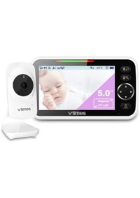 Vtimes VT50 Hareket Sensörlü Gece Görüşlü 5.0 inç Kablosuz Full HD Bebek Kamerası