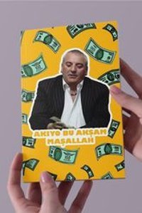 Namgo A5 24 Yaprak Çizgisiz Dikişli Karton Kapak 1 Adet Akıyo Bu Akşam Maşallah Okul Defteri