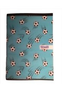 Studi A5 40 Yaprak Kareli Dikişli Yumuşak Kapak 1 Adet Futbol Topu Okul Defteri