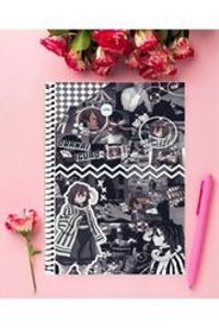 Animeandyourworld A4 60 Yaprak Çizgisiz Telli Sert Kapak 1 Adet Obanai Iguro Okul Defteri