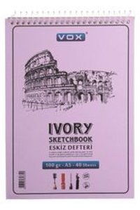 Vox Art 100 Things A5 40 Yaprak Çizgisiz Telli Sert Kapak 1 Adet Okul Defteri