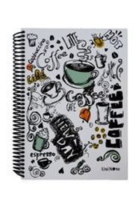 Çınar Defter B5 120 Yaprak Kareli Telli Sert Kapak 1 Adet Coffe Okul Defteri Çok Renkli