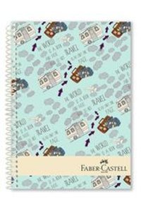 Faber Castell A4 120 Yaprak Kareli Telli Sert Kapak 1 Adet Okul Defteri