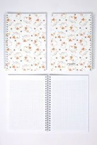 Paperlab A5 80 Yaprak Kareli Telli Karton Kapak 1 Adet Okul Defteri