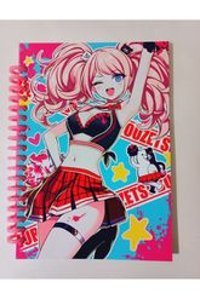 Kleeyiseviyorum A5 50 Yaprak Çizgisiz Telli Karton Kapak 1 Adet Danganronpa Okul Defteri