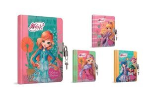 Gıpta Winx A5 100 Yaprak Kareli Telli Sert Kapak 1 Adet Winx Okul Defteri