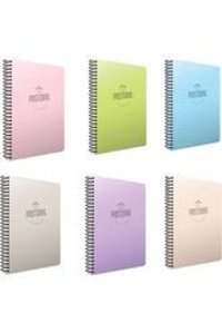 Gıpta Pastel Note A4 60 Yaprak Kareli Telli Yumuşak Kapak 1 Adet Okul Defteri