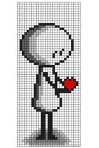 Genel Markalar A4 60 Yaprak Çizgisiz Telli Sert Kapak 1 Adet Pixel Art Okul Defteri