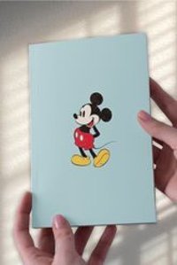Namgo A5 50 Yaprak Çizgisiz Dikişli Karton Kapak 1 Adet Mickey Mouse Okul Defteri Mavi