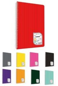 Uninote Colormaxi A4 120 Yaprak Kareli Telli Sert Kapak 6'lı Okul Defteri Kırmızı