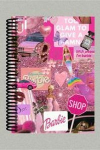 Namgo A5 100 Yaprak Çizgisiz Telli Karton Kapak 1 Adet Barbie Okul Defteri