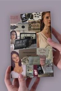 Namgo A5 24 Yaprak Çizgisiz Dikişli Karton Kapak 1 Adet Lana Del Rey Okul Defteri Krem