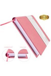 Bidefter A5 150 Yaprak Çizgisiz Dikişli Sert Kapak 1 Adet Okul Defteri Pembe