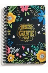 Gıpta Free B5 120 Yaprak Kareli Telli Sert Kapak 1 Adet Do Not Give Up Okul Defteri