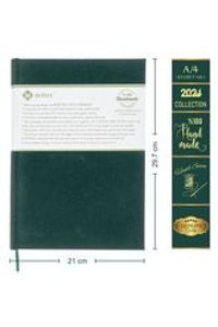 Bidefter A5 100 Yaprak Çizgisiz Dikişli Sert Kapak 1 Adet Okul Defteri Haki Yeşili