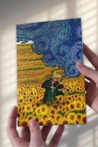 Namgo Van Gogh A5 24 Yaprak Çizgisiz Dikişli Karton Kapak 1 Adet Van Gogh Okul Defteri