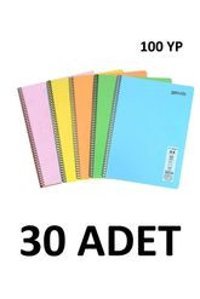 Mynote A4 100 Yaprak Kareli Telli Karton Kapak 1 Adet Okul Defteri