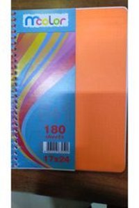 Mcolor A7 180 Yaprak Kareli Telli Karton Kapak 1 Adet Okul Defteri